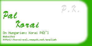 pal korai business card